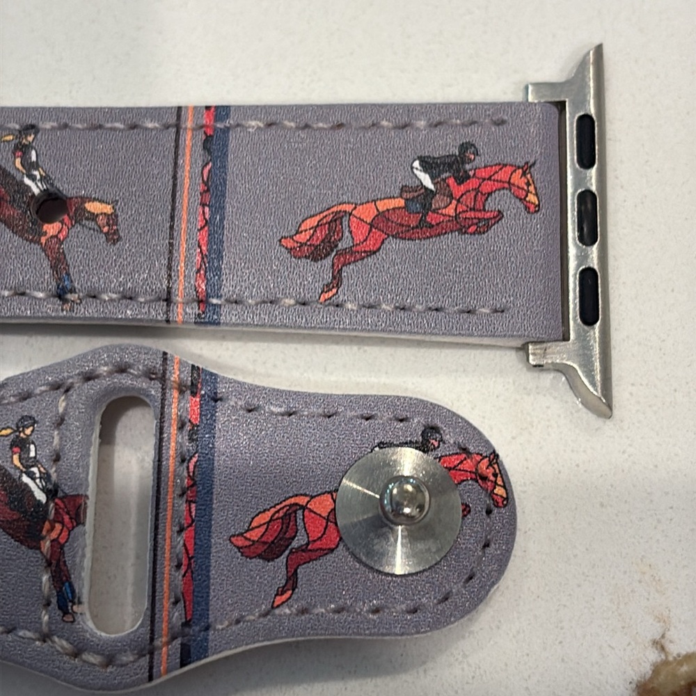 C4 Apple watch leather band equestrian 42/44 mm - Picture 2 of 6